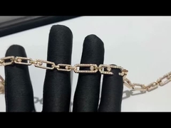 της Κίνας κοσμήματος εργοστασίων 18k κίτρινο χρυσό διαμαντιών περιδεραίων κόσμημα εμπορικών σημάτων Messika υψηλό