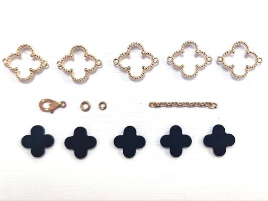 5 Motifs 18K Yellow Gold Vintage Bracelet