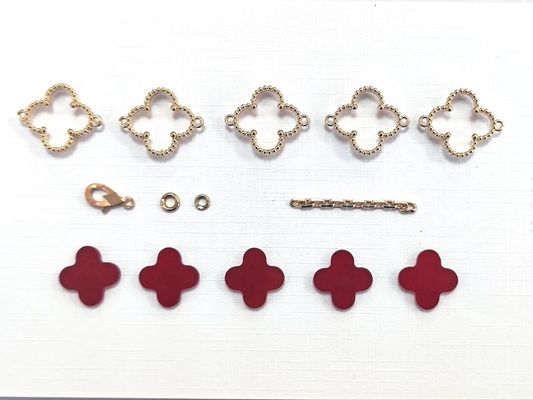 5 Motifs 18K Yellow Gold Vintage Bracelet