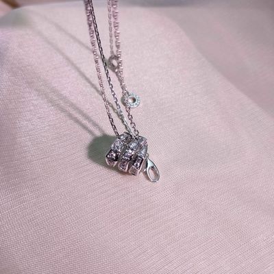 Luxurious White Gold Custom High End Jewelry Custom Made and Luxurious