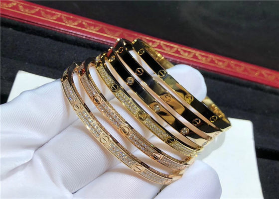 Real Au750 Gold Brand Bracelet Love Unisex 0.42 Carat Iconic Screw best jewelry manufacturer in china