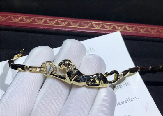 Yellow Gold Brand Diamond Bracelet As Wedding Anniversary / Birthday Party Gift