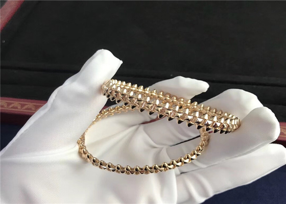18K Pink Gold Brand Jewelry , Clash De Brand Bracelet Medium Model