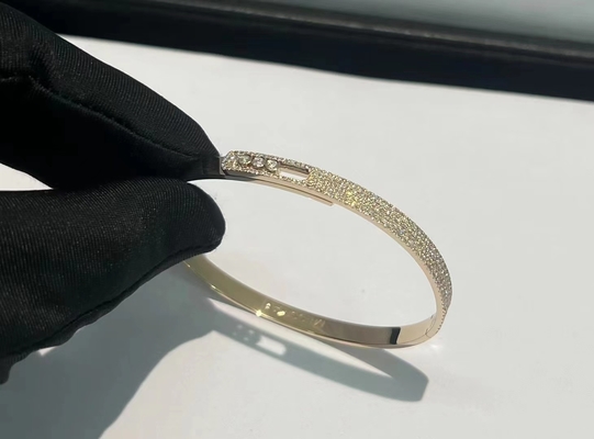 Γιορτή 18K Χρυσό Διαμάντι Κοσμήματα Υπερκλώνος Κοσμήματα VVS Διαμάντι