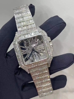 Προσαρμοσμένα ρολόγια Moissanite Προσαρμοσμένα ρολόγια με πάγο Κινέζος κατασκευαστής ρολογιών με πάγο