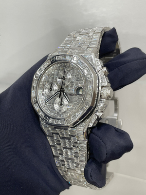 Moissanite Diamond Iced Out Mechanical Man Watch Χονδρικό πωλήσεις ρολογιών διάσημων σημάτων